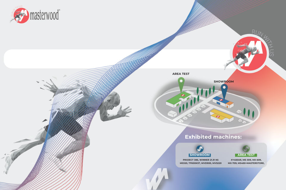 Bild på inbjudan till MasterDays på Masterwood i Itlaien.